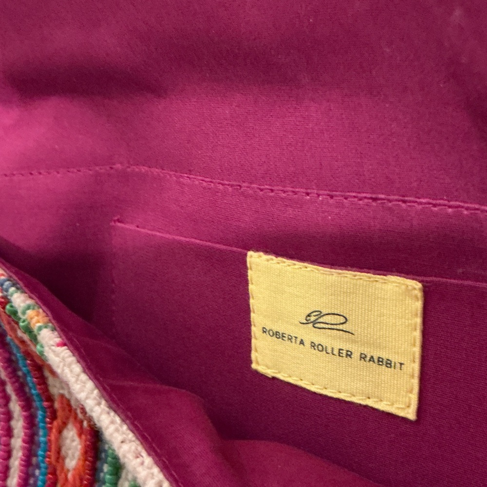 Roberta Roller Rabbit Multicolor Patterned Clutch - image 2